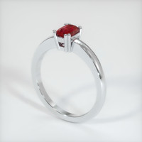 0.94 Ct. Ruby Ring, 10K White Gold 2