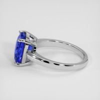 5.50 Ct. Blue Sapphire Ring, 10K White Gold 4