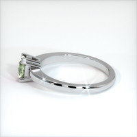 0.80 Ct. Green Sapphire Ring, 10K White Gold 4