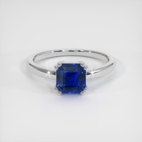 1.57 Ct. Sapphire Ring, 14K White Gold 1
