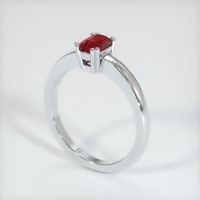 0.94 Ct. Ruby Ring, 14K White Gold 2