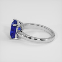 4.22 Ct. Blue Sapphire Ring, 18K White Gold 4