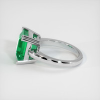 6.20 Ct. Emerald Ring, 18K White Gold 4
