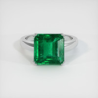 4.95 Ct. Emerald Ring, 18K White Gold 1