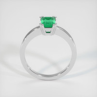 0.78 Ct. Emerald Ring, 18K White Gold 3