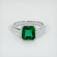 3.26 Ct. Emerald Ring, 18K White Gold 1