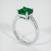 3.26 Ct. Emerald Ring, 18K White Gold 2