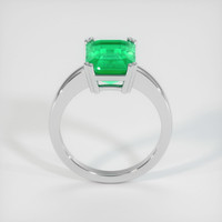 3.56 Ct. Emerald Ring, 18K White Gold 3