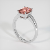 2.33 Ct. Gemstone Ring, 18K White Gold 2