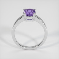 2.10 Ct. Purple Sapphire Ring, 18K White Gold 3