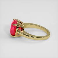 7.61 Ct. Pinkish Red Ruby Ring, 10K Yellow Gold 4