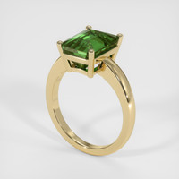 5.05 Ct. Green Sapphire Ring, 14K Yellow Gold 2