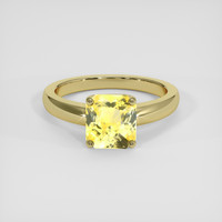 2.66 Ct. Yellow Sapphire Ring, 14K Yellow Gold 1