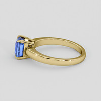1.52 Ct. Blue Sapphire Ring, 14K Yellow Gold 4