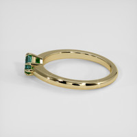 0.73 Ct. Bluish Green Sapphire Ring, 14K Yellow Gold 4