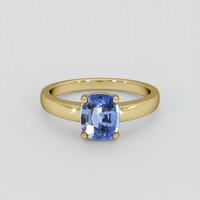 1.61 Ct. Blue Sapphire Ring, 14K Yellow Gold 1