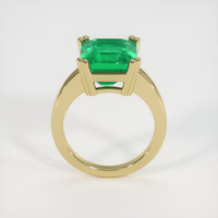 6.20 Ct. Emerald Ring, 18K Yellow Gold 3