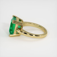 6.20 Ct. Emerald Ring, 18K Yellow Gold 4