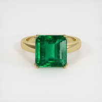 4.95 Ct. Emerald Ring, 18K Yellow Gold 1