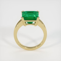 4.95 Ct. Emerald Ring, 18K Yellow Gold 3