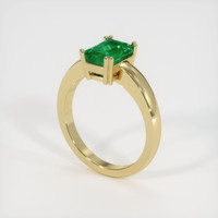 1.51 Ct. Emerald Ring, 18K Yellow Gold 2