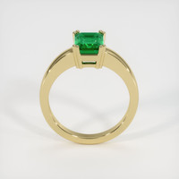 1.51 Ct. Emerald Ring, 18K Yellow Gold 3