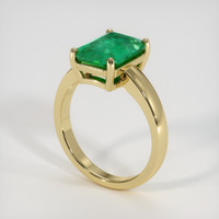 1.76 Ct. Emerald Ring, 18K Yellow Gold 2