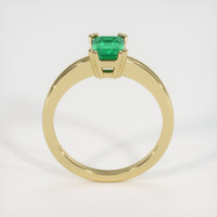 0.82 Ct. Emerald Ring, 18K Yellow Gold 3