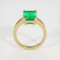 3.56 Ct. Emerald Ring, 18K Yellow Gold 3