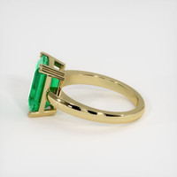 3.56 Ct. Emerald Ring, 18K Yellow Gold 4