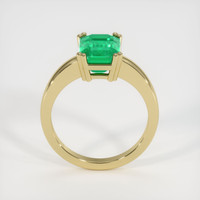 2.63 Ct. Emerald Ring, 18K Yellow Gold 3