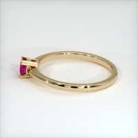 0.80 Ct. Ruby Ring, 18K Yellow Gold 4