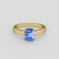 1.52 Ct. Blue Sapphire Ring, 18K Yellow Gold 1