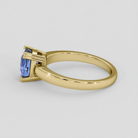 1.61 Ct. Blue Sapphire Ring, 18K Yellow Gold 4