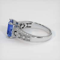 3.04 Ct. Blue Sapphire Ring, Platinum 950 4