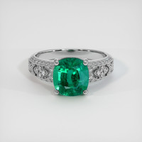 2.79 Ct. Emerald Ring, Platinum 950 1