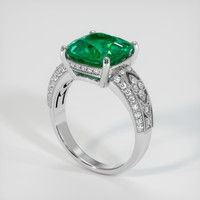 4.27 Ct. Emerald Ring, Platinum 950 2