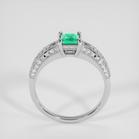 0.41 Ct. Emerald Ring, Platinum 950 3
