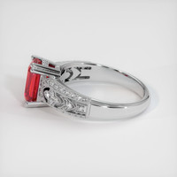 2.06 Ct. Ruby Ring, Platinum 950 4