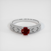 0.49 Ct. Ruby Ring, Platinum 950 1