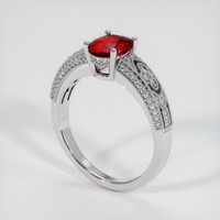 1.06 Ct. Ruby Ring, Platinum 950 2