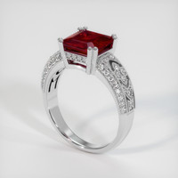 2.92 Ct. Ruby Ring, Platinum 950 2