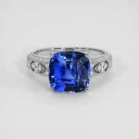 5.07 Ct. Blue Sapphire Ring, Platinum 950 1