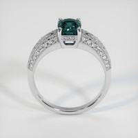 1.24 Ct. Bluish Green Sapphire Ring, Platinum 950 3