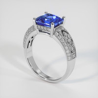 4.06 Ct. Blue Sapphire Ring, Platinum 950 2