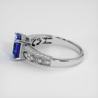 3.45 Ct. Blue Sapphire Ring, Platinum 950 4