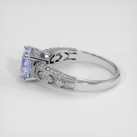 2.13 Ct. Bluish Purple Sapphire Ring, Platinum 950 4