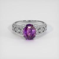 3.43 Ct. Sapphire Ring, Platinum 950 1