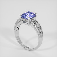 2.53 Ct. Bi Color Sapphire Ring, Platinum 950 2