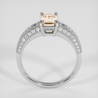 1.62 Ct. Peach Sapphire Ring, Platinum 950 3